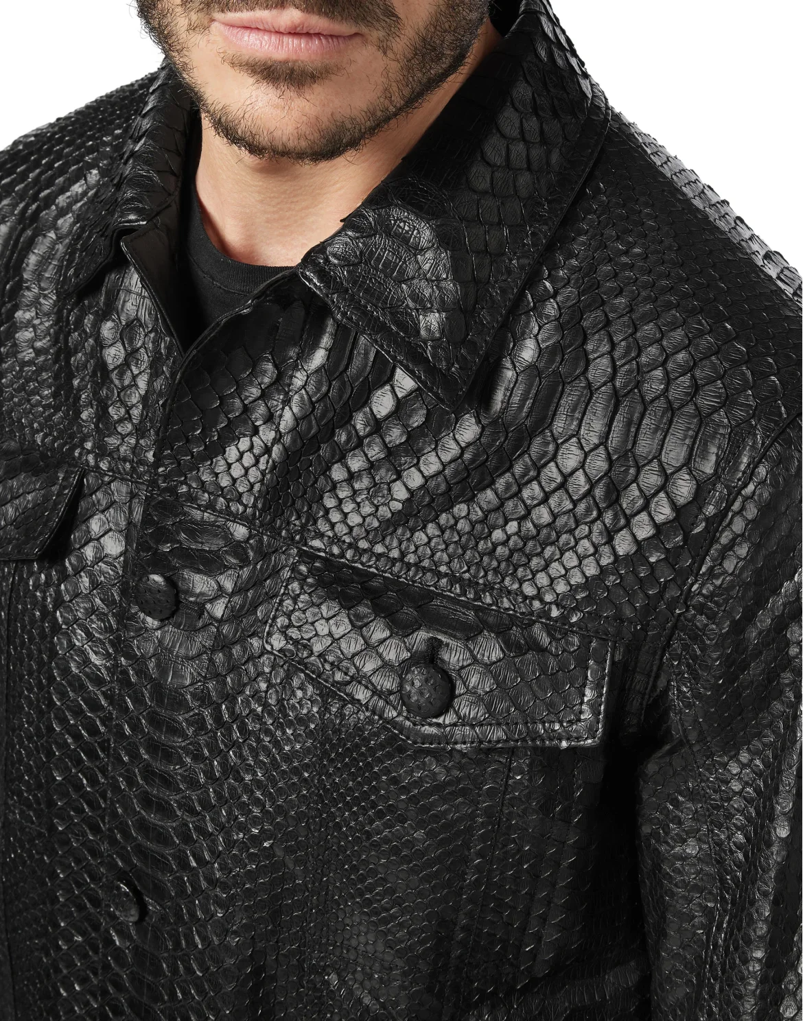 Leather Jacket Luxury, цвет: Черный