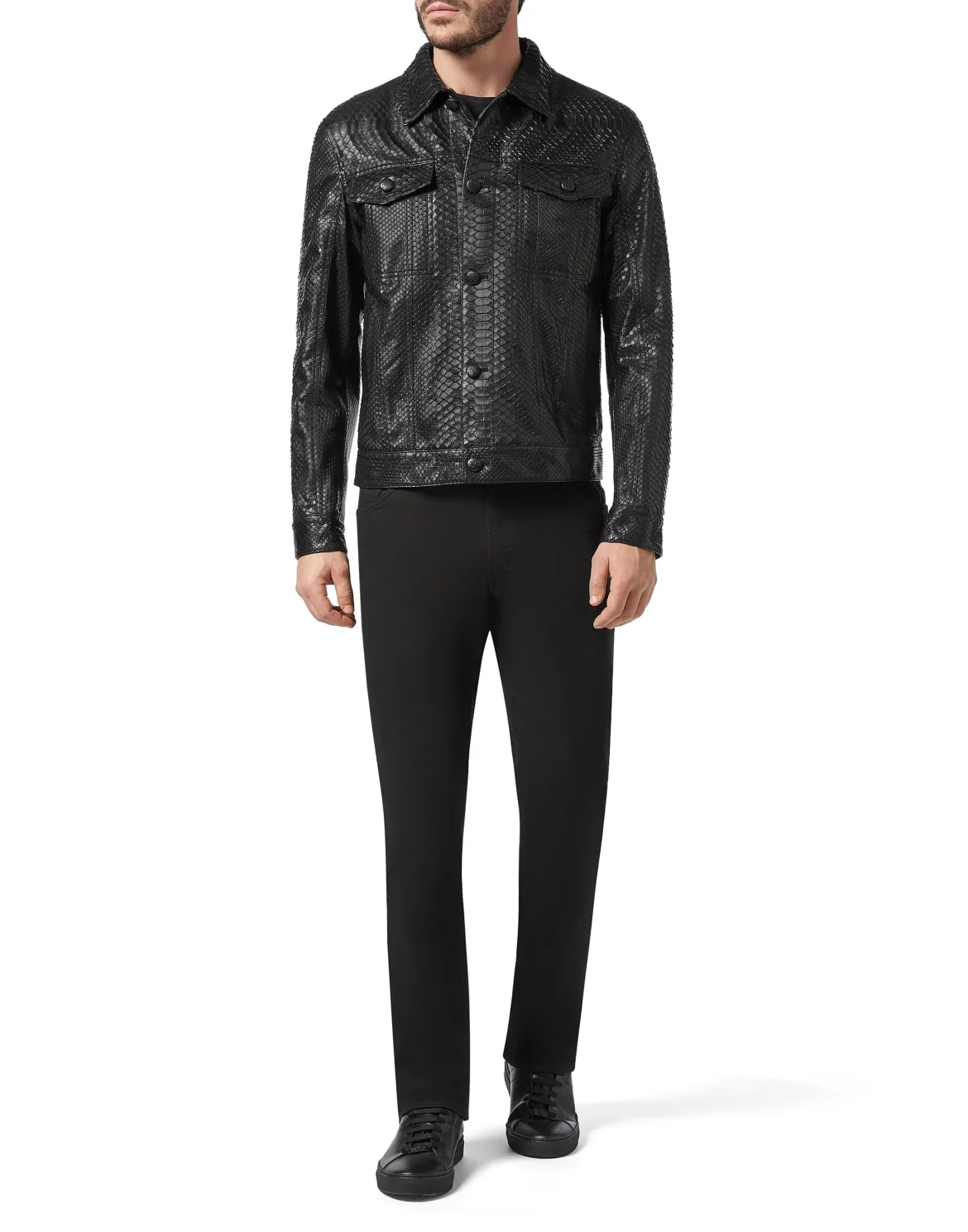 Leather Jacket Luxury, цвет: Черный
