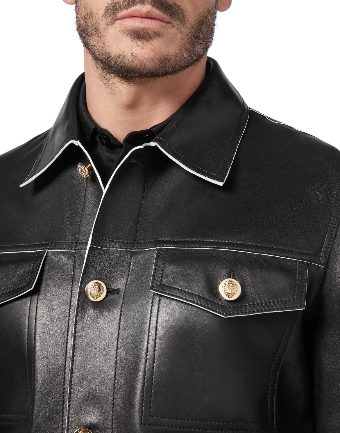 Leather Jacket Logos, цвет: Черный