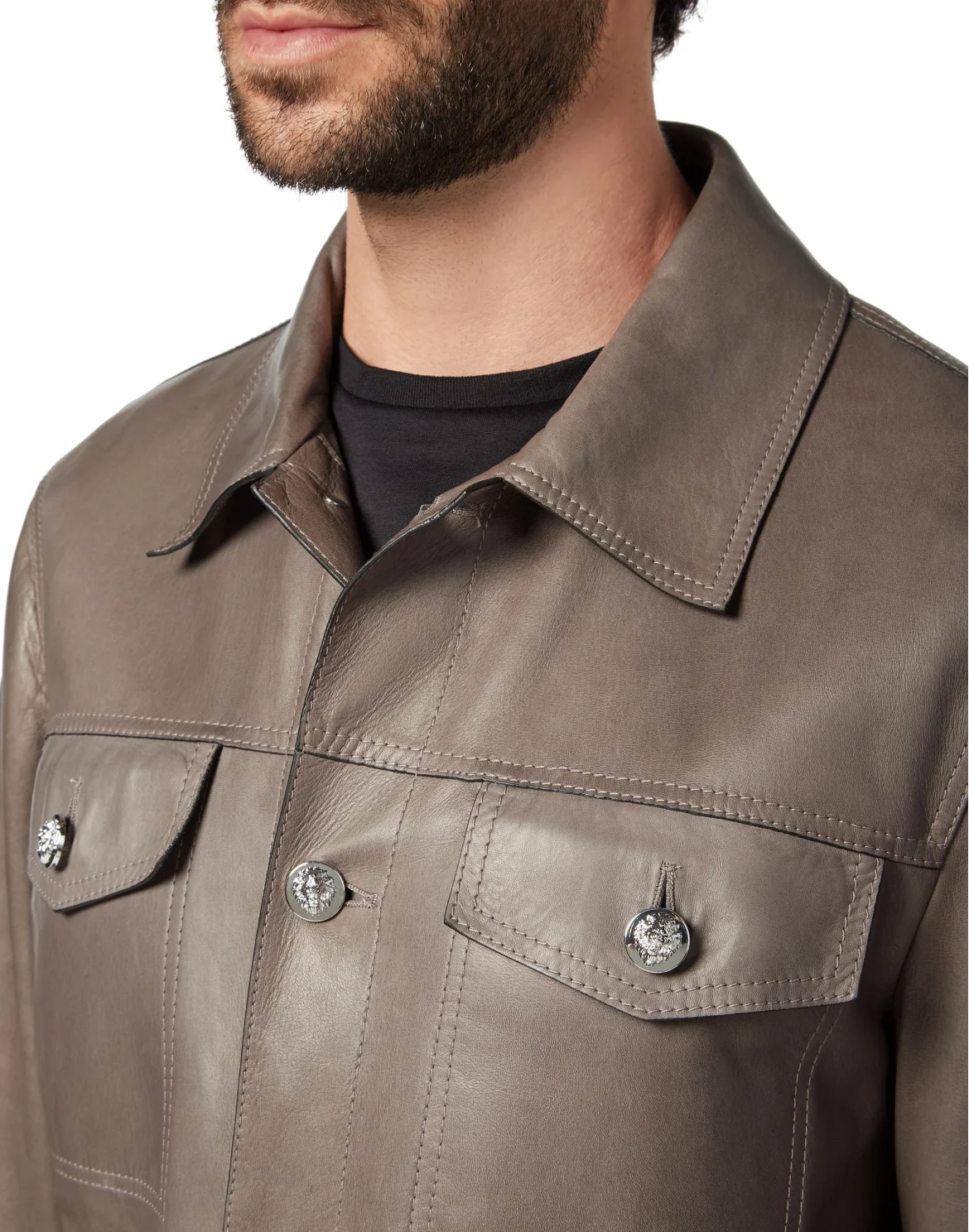 Leather Jacket Logos, цвет: Серый