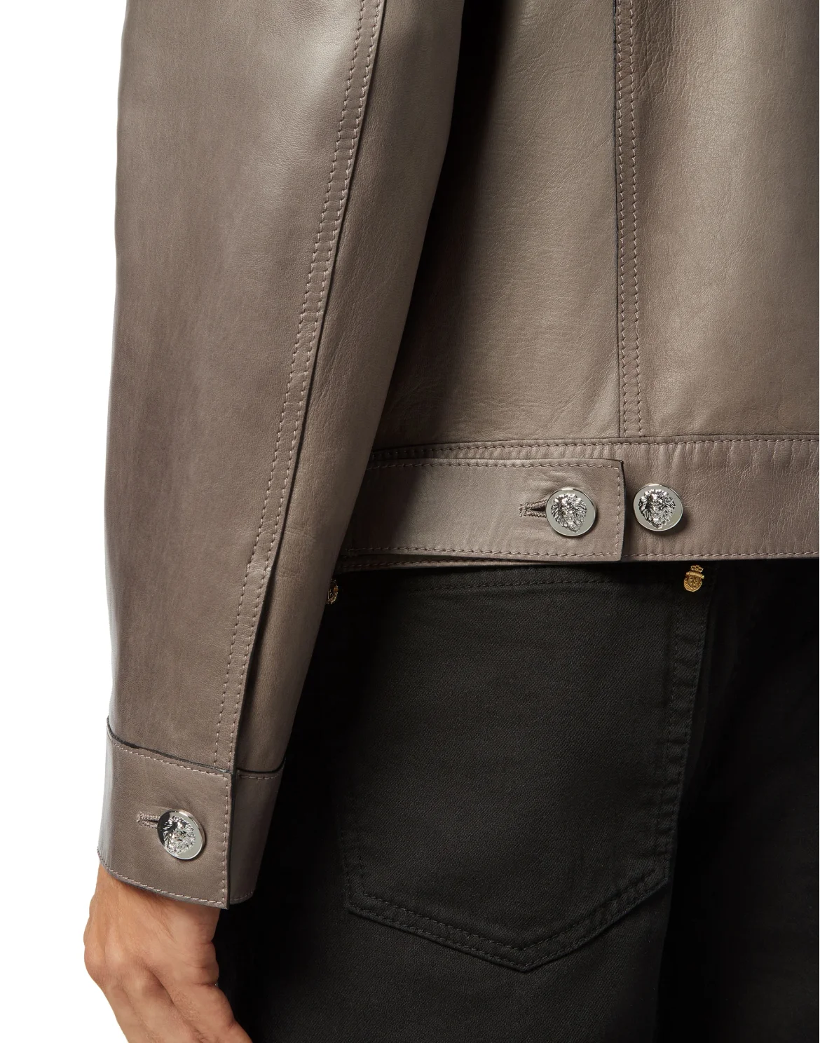 Leather Jacket Logos, цвет: Серый