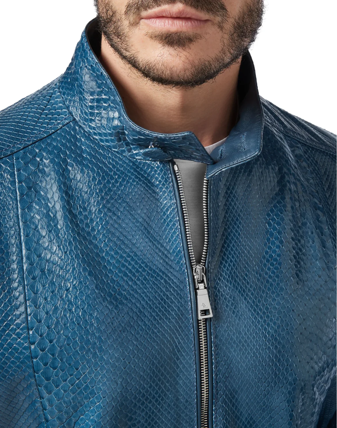 Leather Jacket Luxury, цвет: Синий