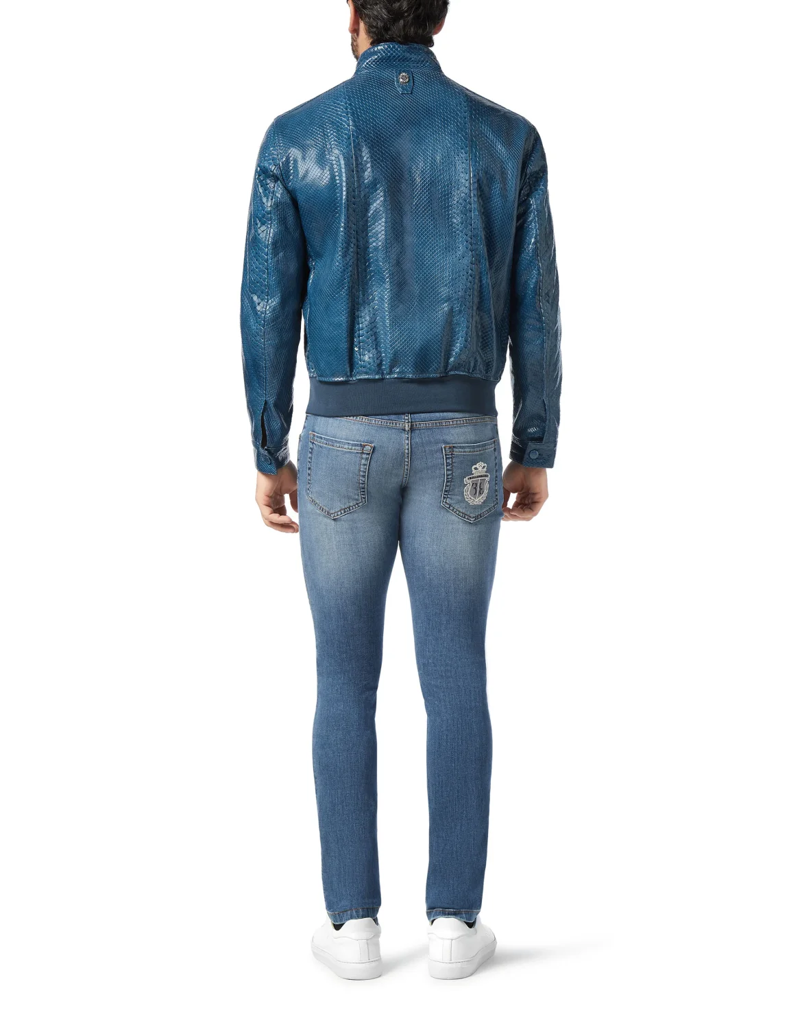 Leather Jacket Luxury, цвет: Синий