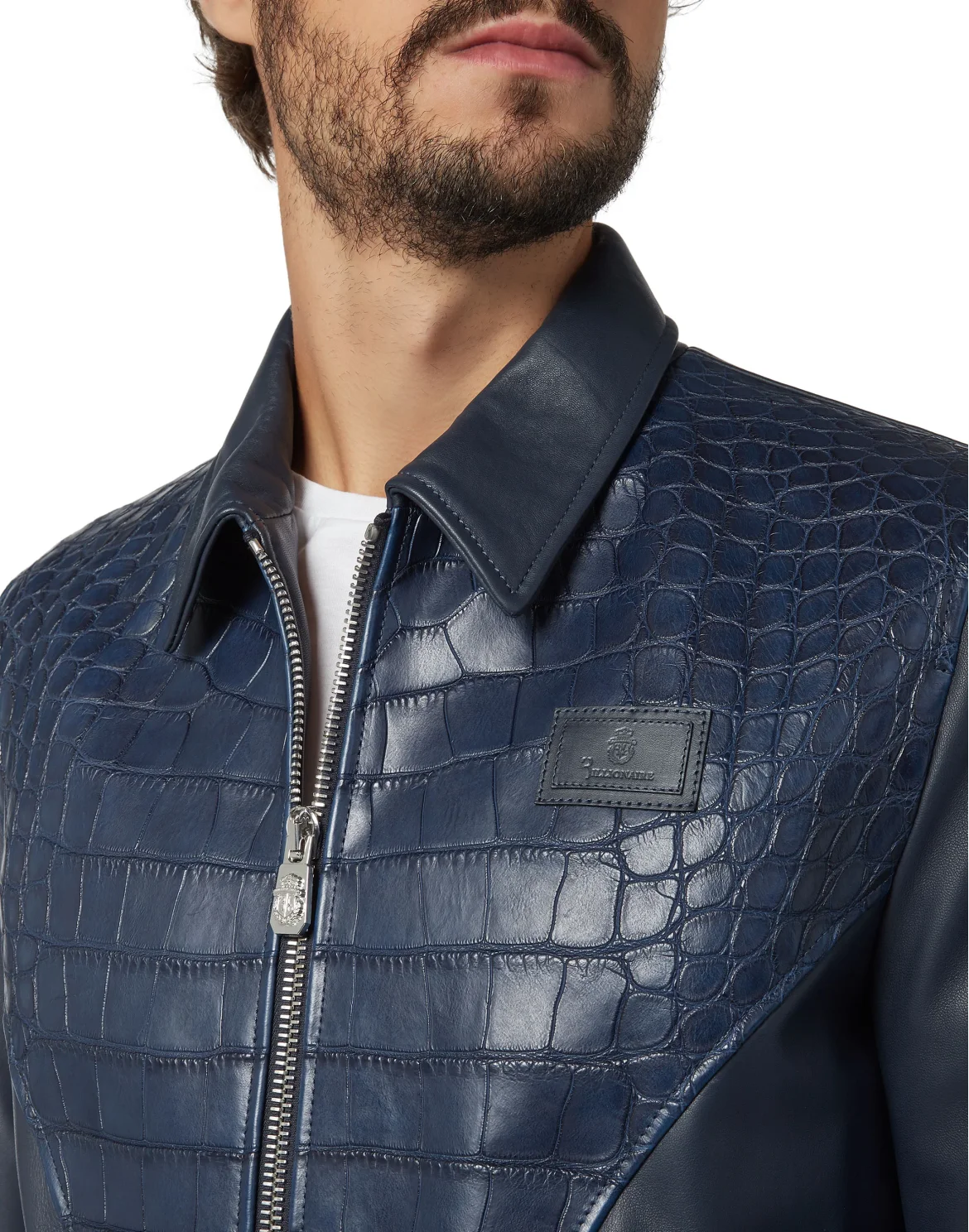 Leather Jacket Luxury, цвет: Синий
