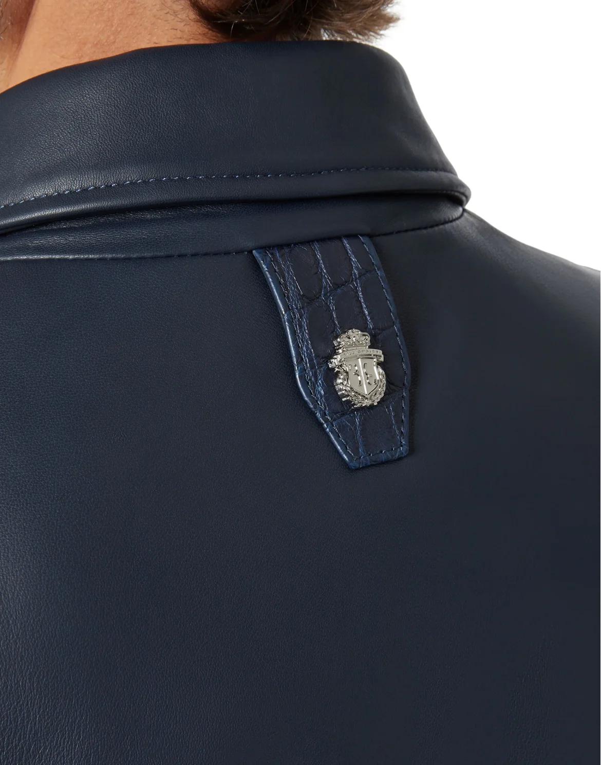 Leather Jacket Luxury, цвет: Синий