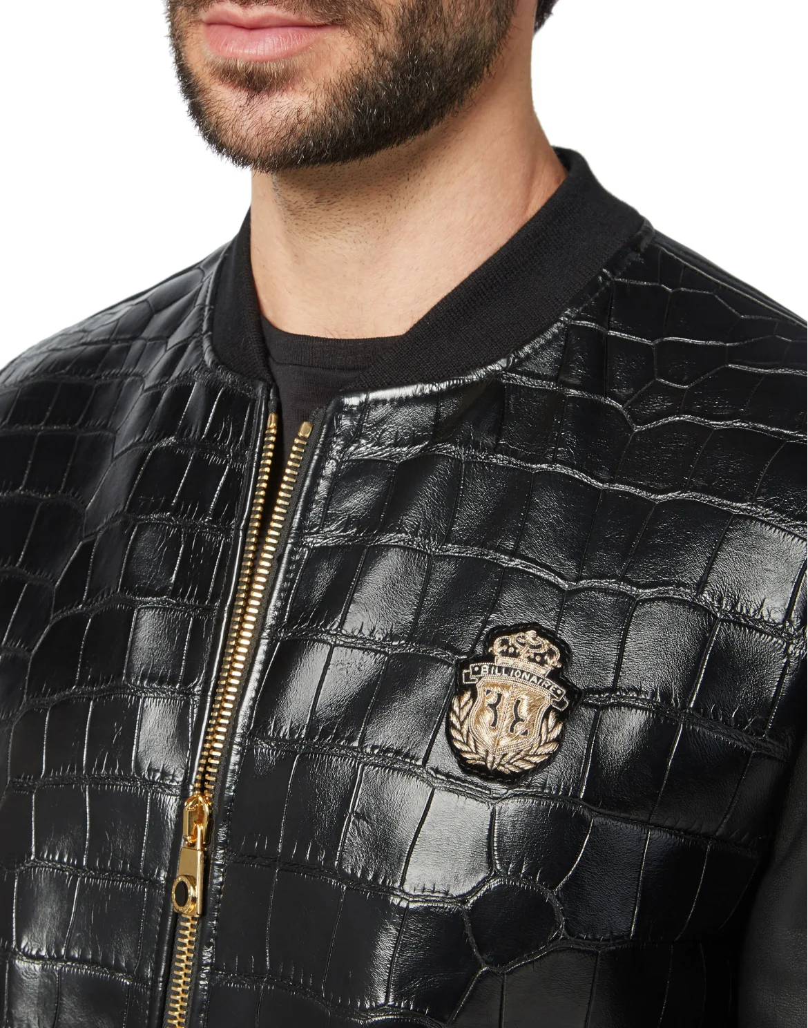 Leather Bomber Luxury, цвет: Черный