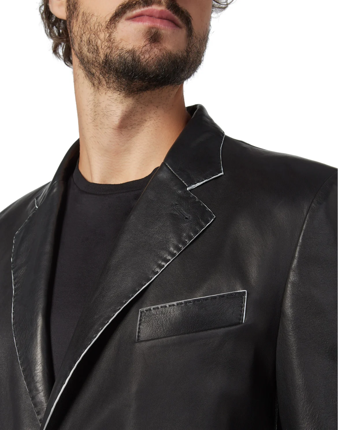 Leather Blazer Elegant, цвет: Черный