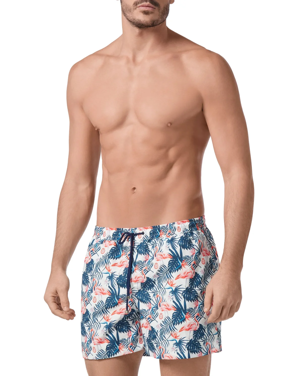 Beachwear Short Trousers Palms, цвет: Белый