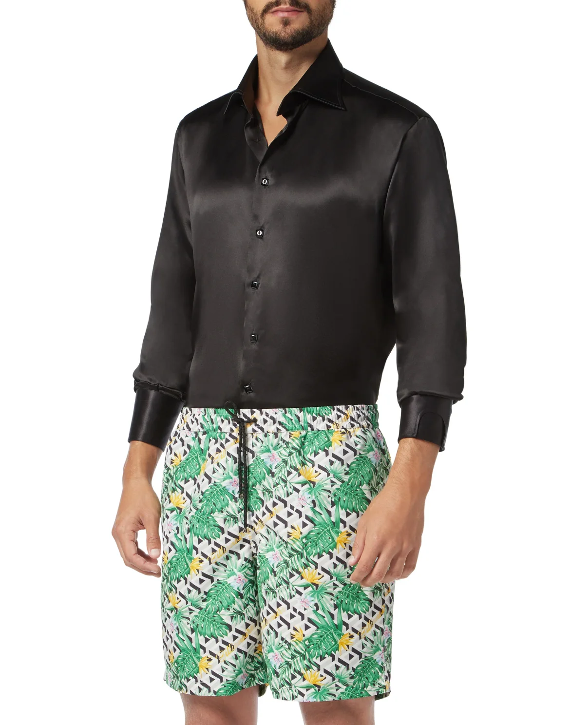 Beachwear Long Trousers Palms, цвет: Белый