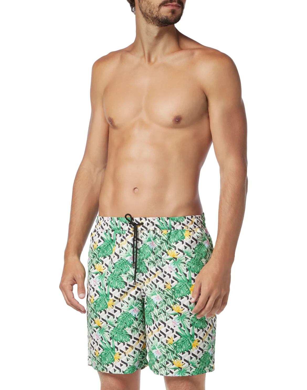 Beachwear Long Trousers Palms, цвет: Белый