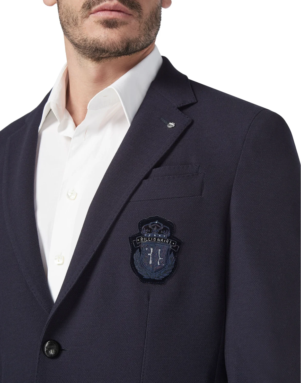 Blazer Super Slim Fit Crest, цвет: Синий