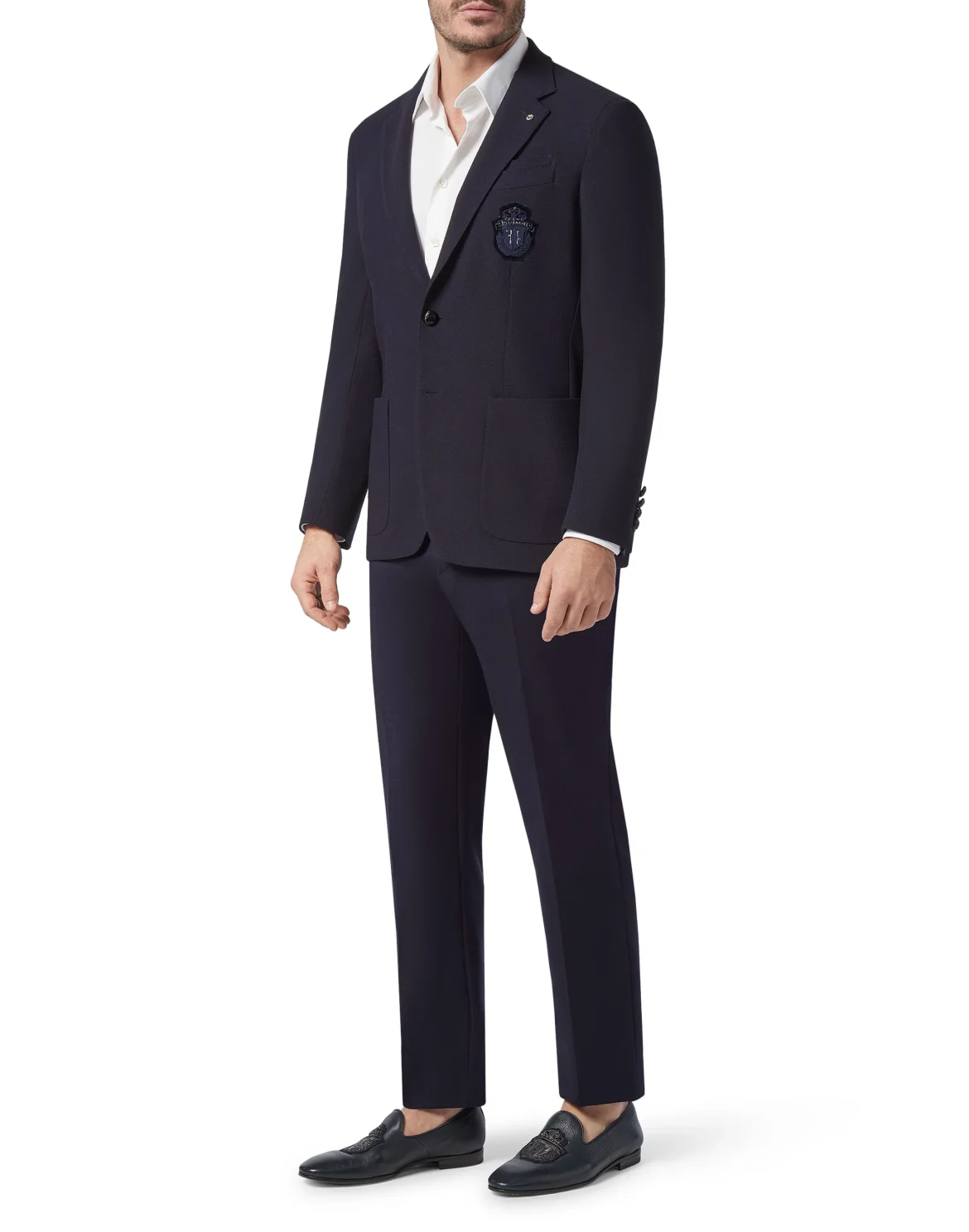Blazer Super Slim Fit Crest, цвет: Синий
