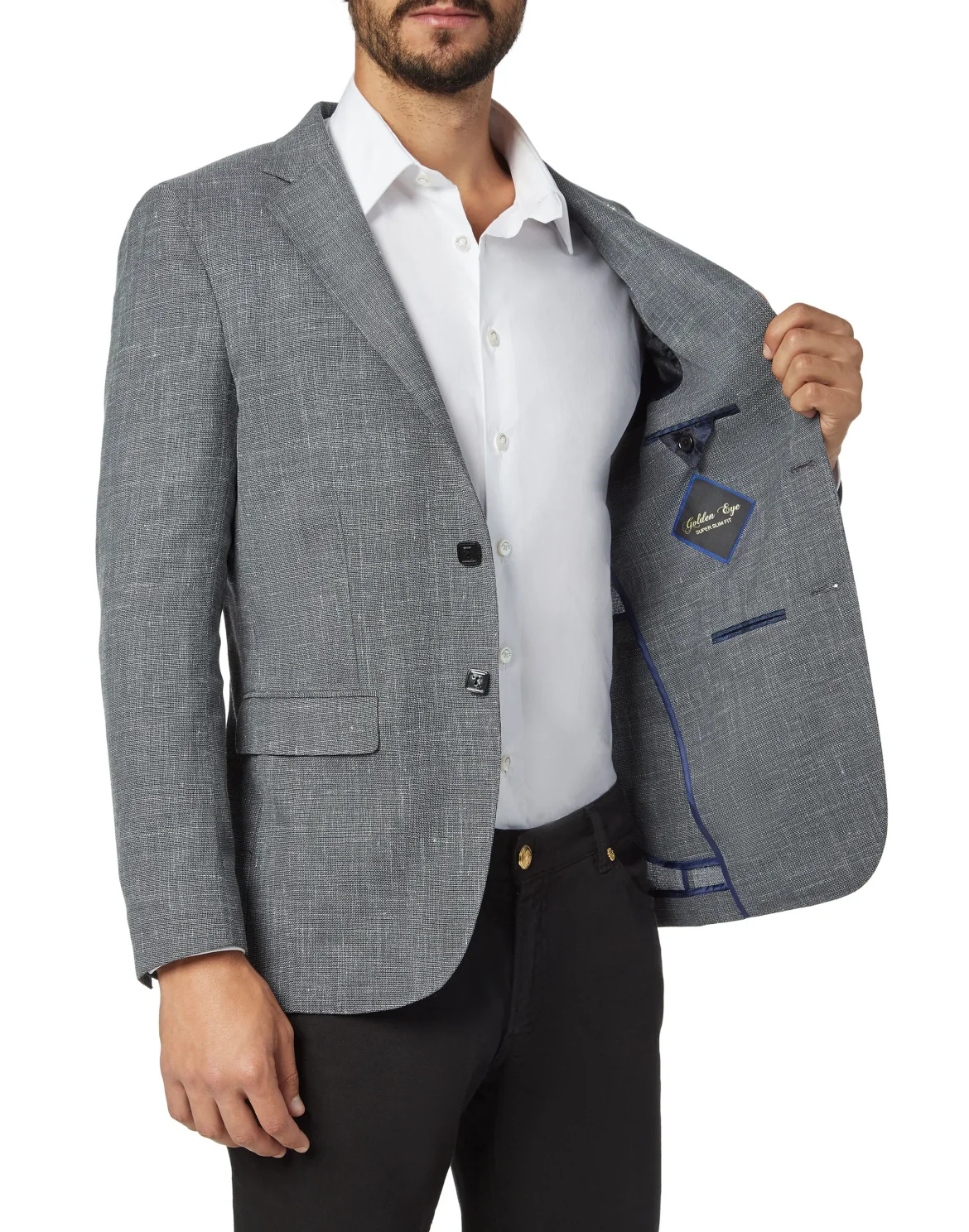Blazer Super Slim Fit Crest, цвет: Черный