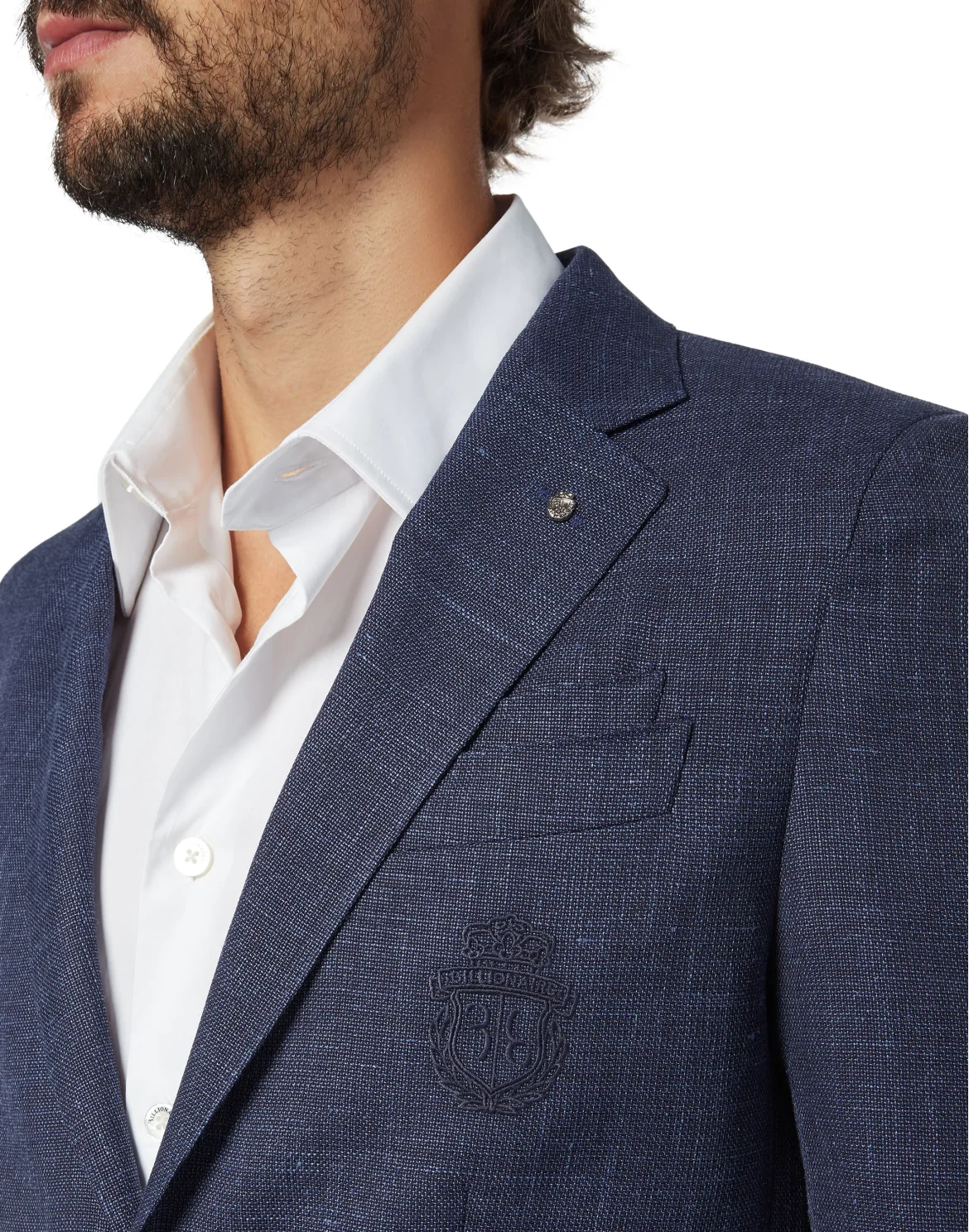 Blazer Super Slim Fit Crest, цвет: Синий