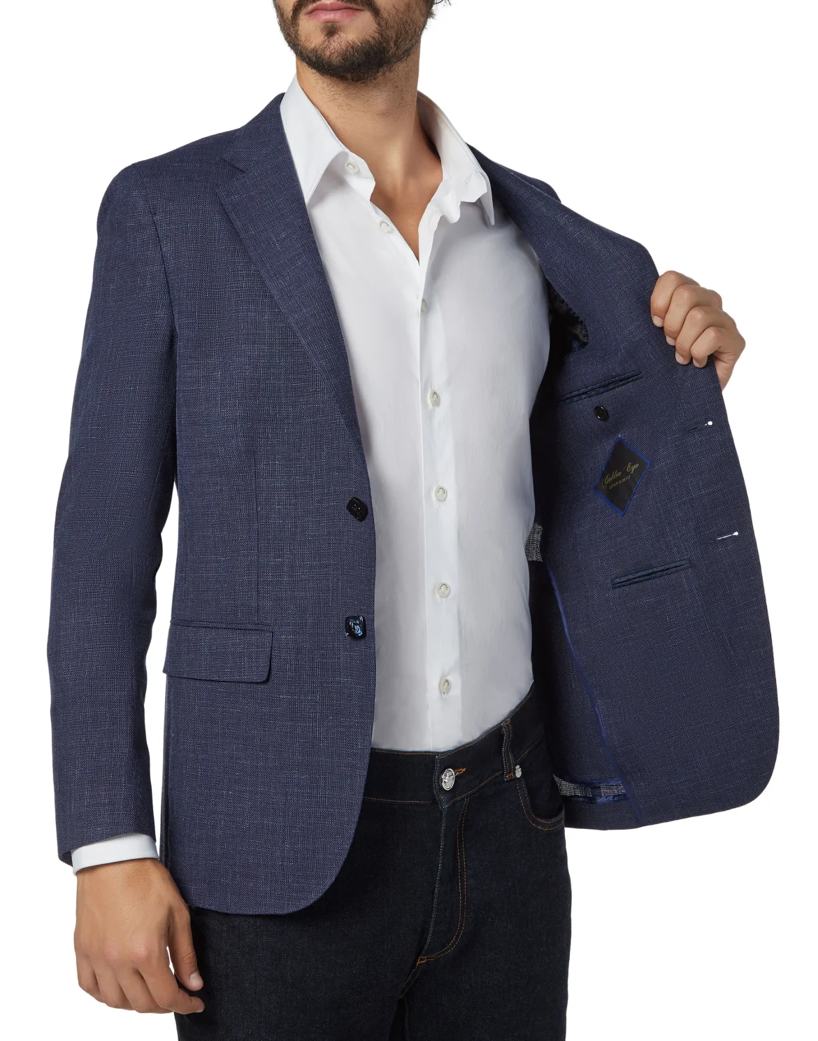 Blazer Super Slim Fit Crest, цвет: Синий