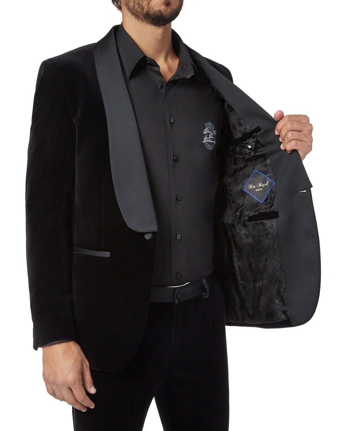 Blazer Slim Fit Elegant, цвет: Черный