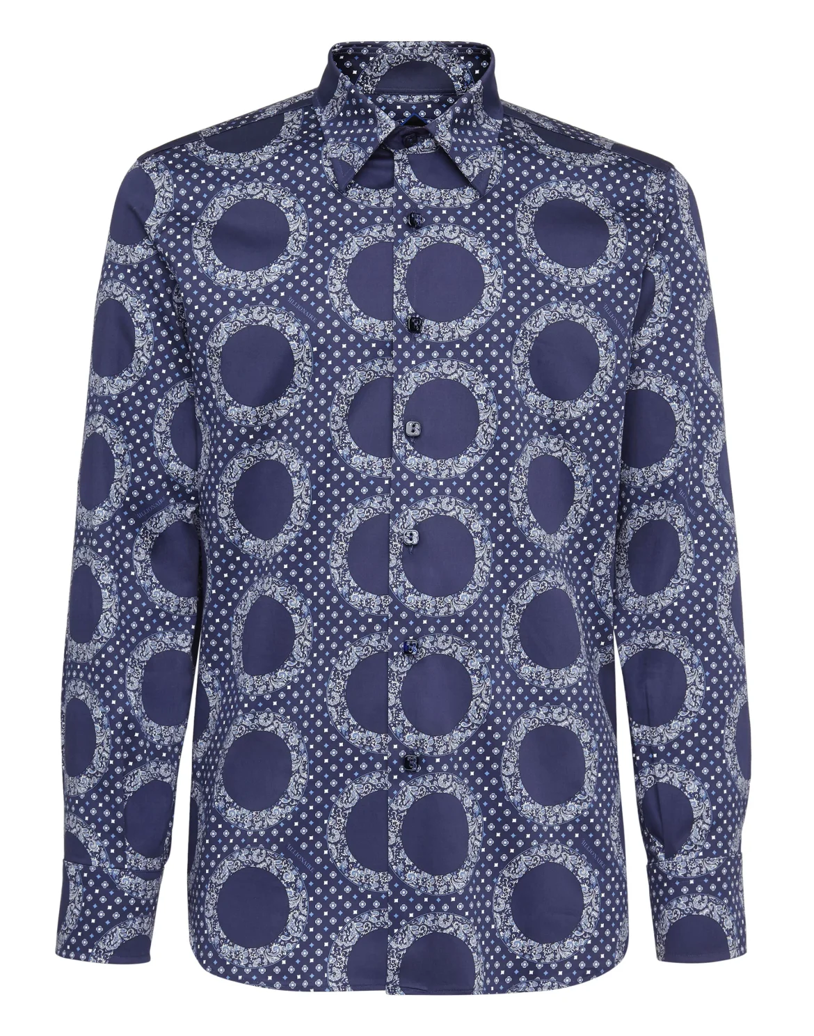 Shirt Silver Cut LS/Milano Paisley, цвет: Синий