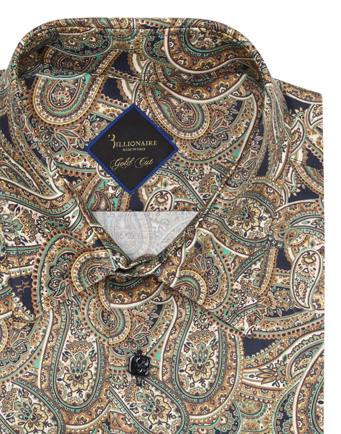 Shirt Gold Cut LS/Milano Paisley, цвет: Черный
