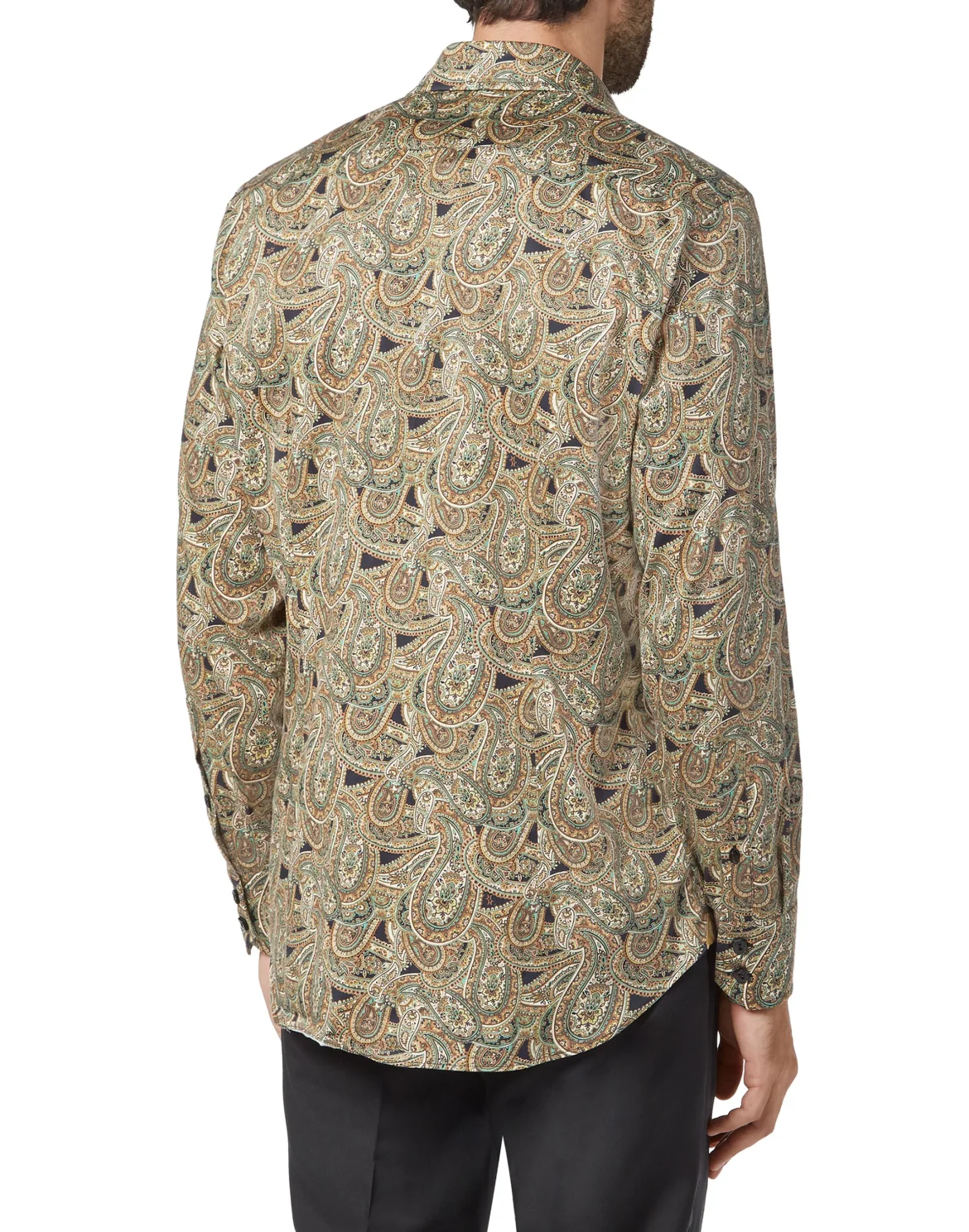 Shirt Gold Cut LS/Milano Paisley, цвет: Черный