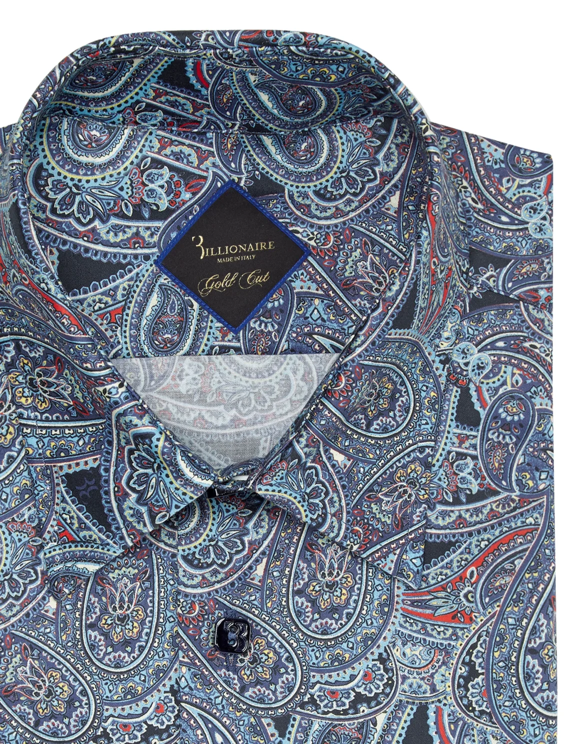 Shirt Gold Cut LS/Milano Paisley, цвет: Черный
