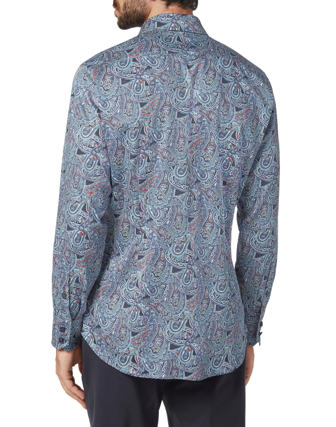 Shirt Gold Cut LS/Milano Paisley, цвет: Черный