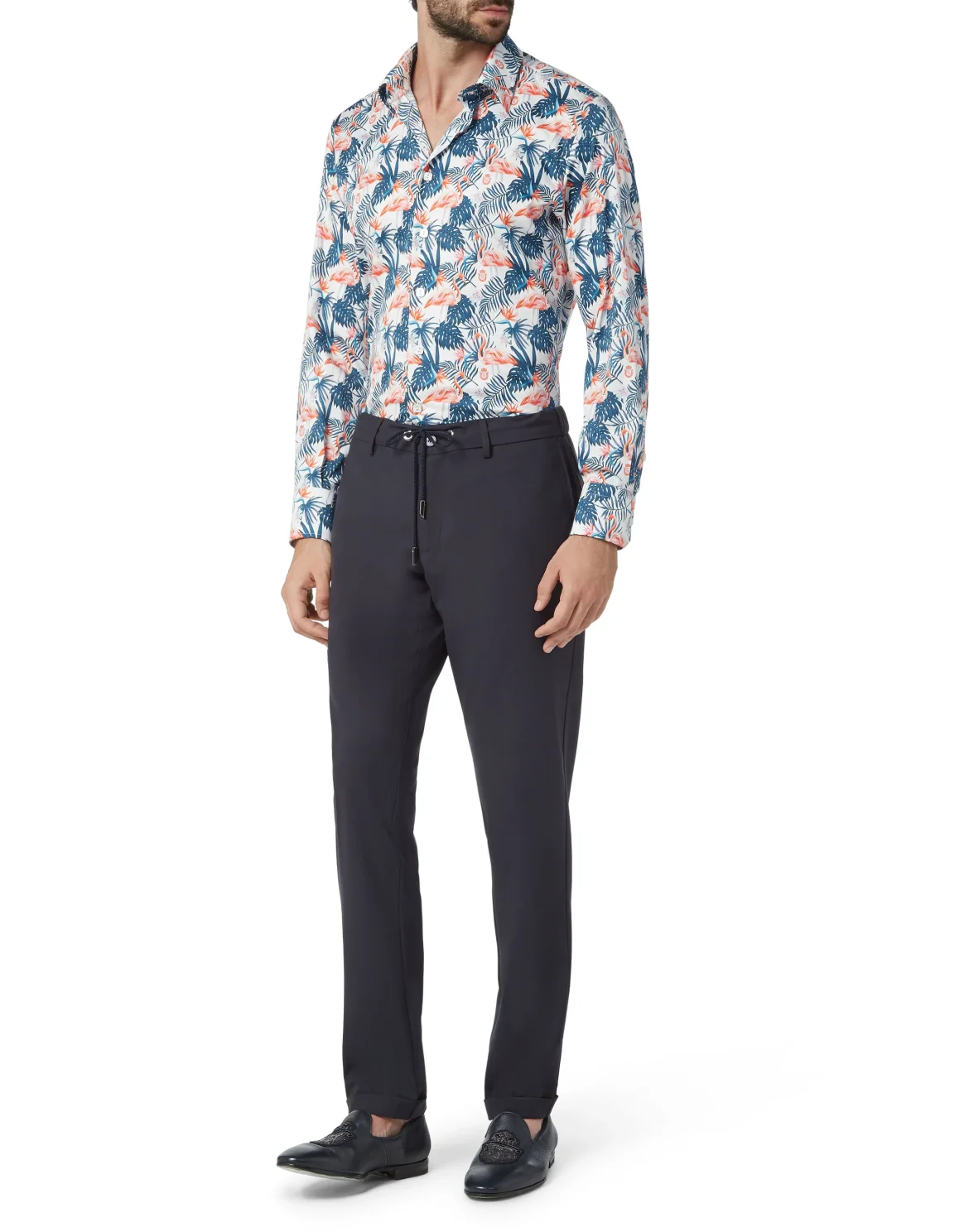 Shirt Silver Cut LS/Milano Palms, цвет: Белый