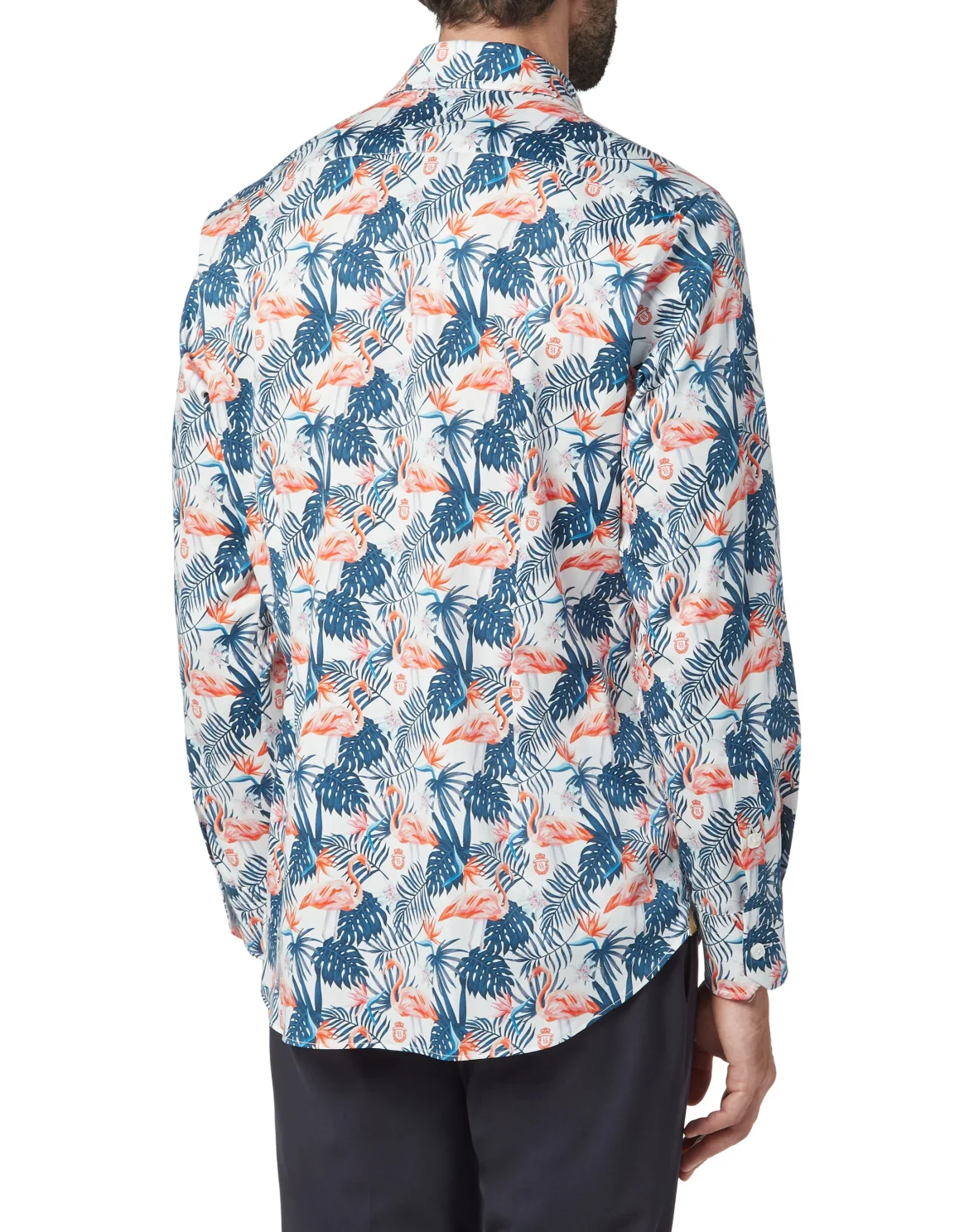 Shirt Silver Cut LS/Milano Palms, цвет: Белый