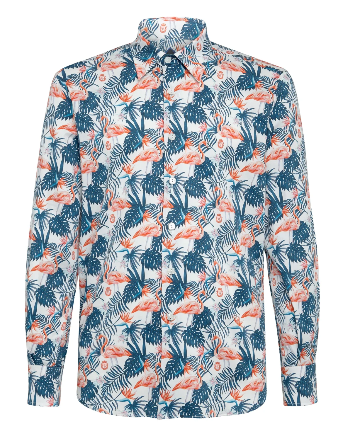 Shirt Silver Cut LS/Milano Palms, цвет: Белый