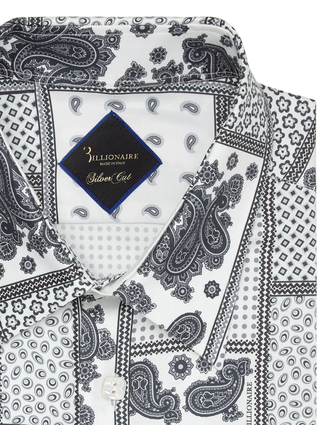 Shirt Silver Cut LS/Milano Paisley, цвет: Белый