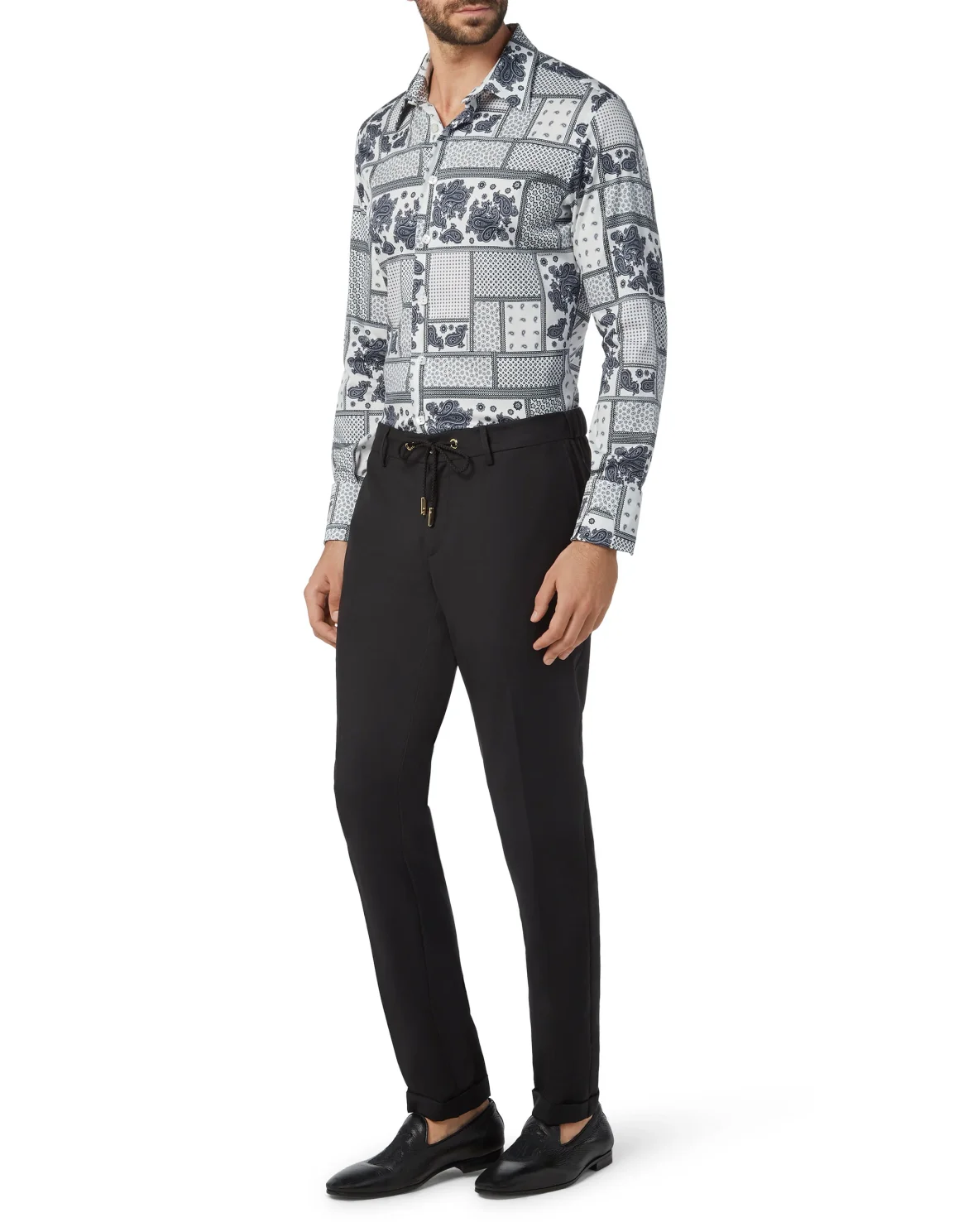 Shirt Silver Cut LS/Milano Paisley, цвет: Белый