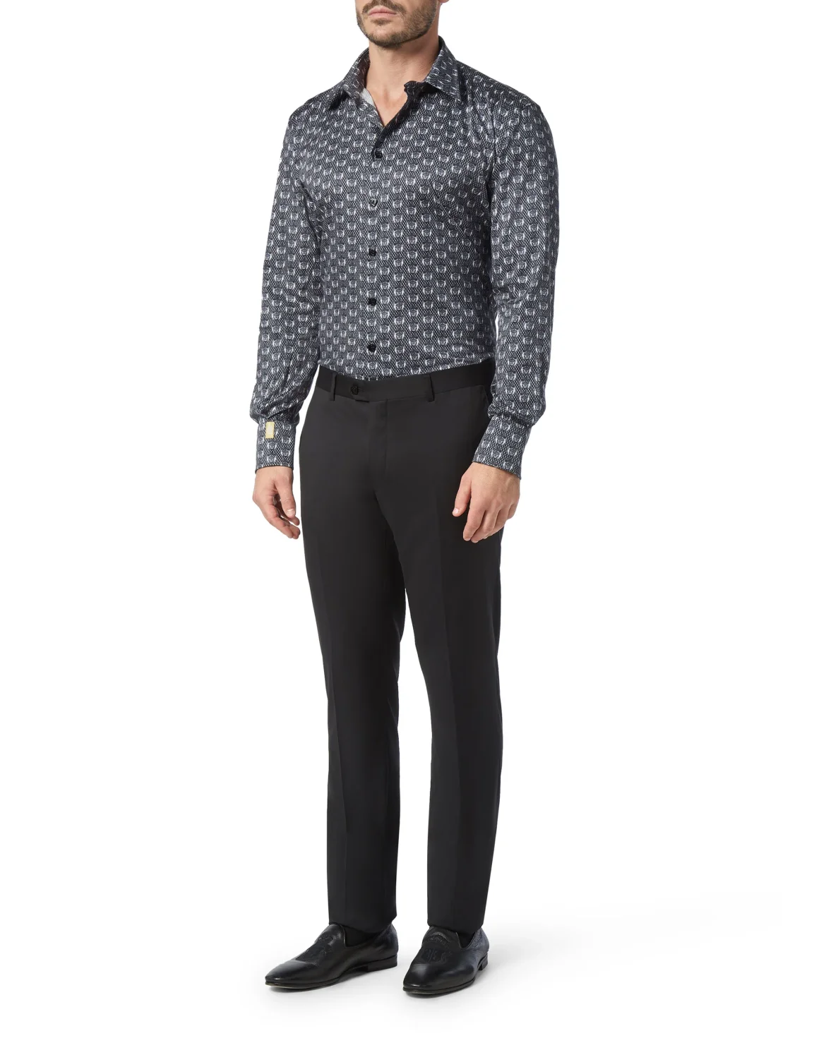 Shirt Gold Cut LS/Milano Lion, цвет: Черный