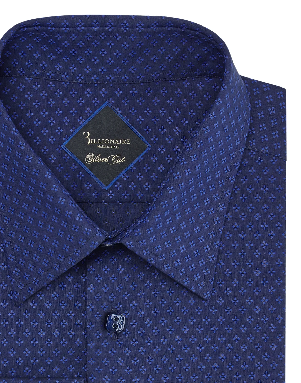 Shirt Silver Cut LS/Milano Flowers, цвет: Синий