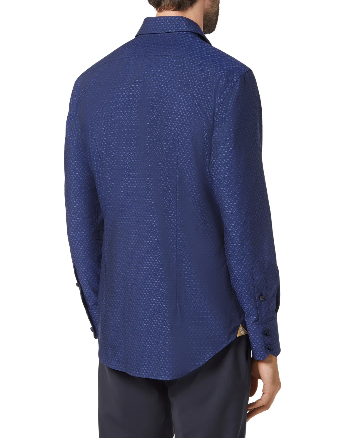 Shirt Silver Cut LS/Milano Flowers, цвет: Синий