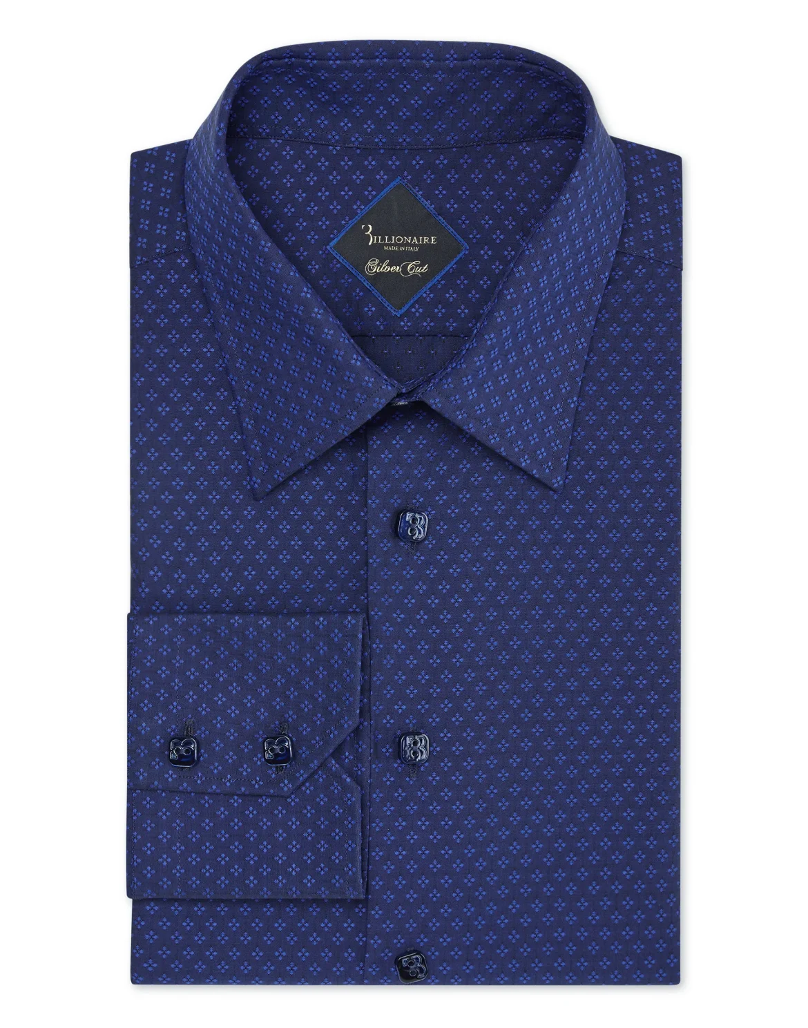 Shirt Silver Cut LS/Milano Flowers, цвет: Синий