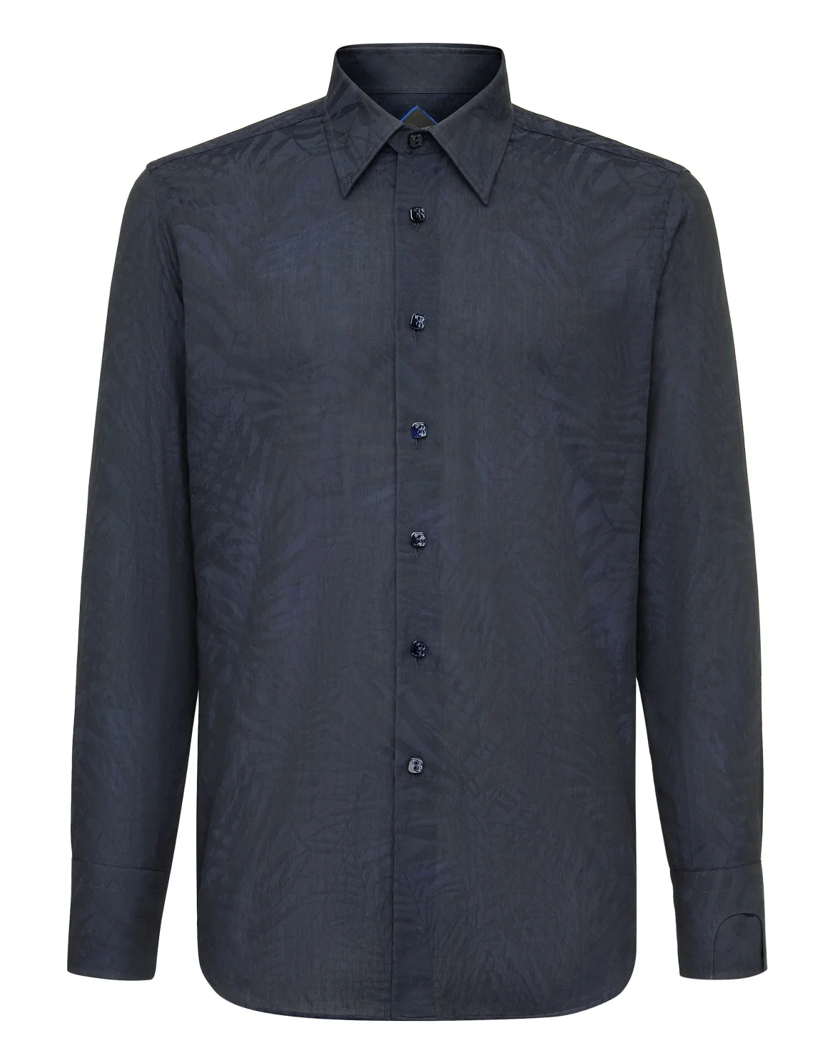 Shirt Silver Cut LS Palms, цвет: Синий