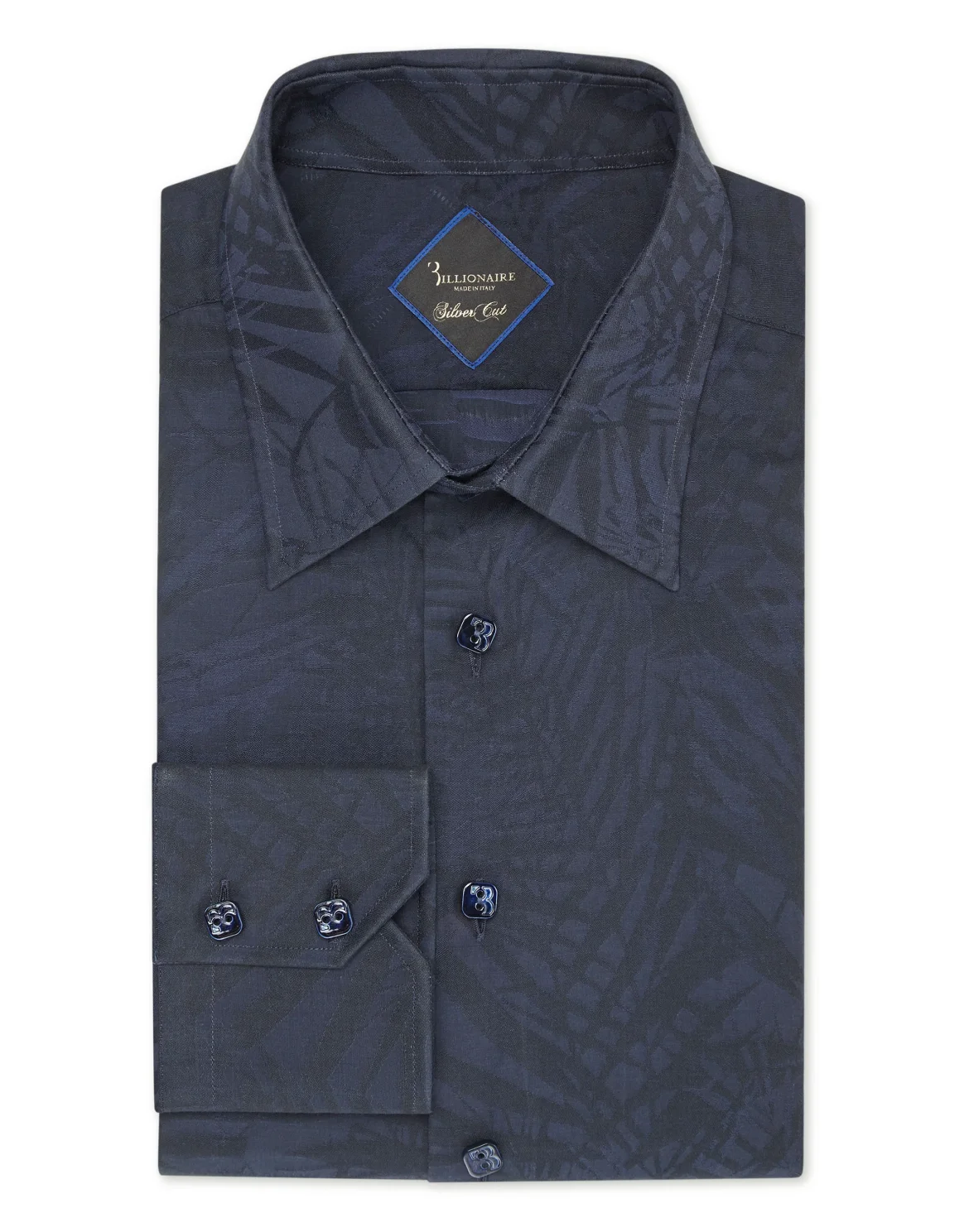 Shirt Silver Cut LS Palms, цвет: Синий