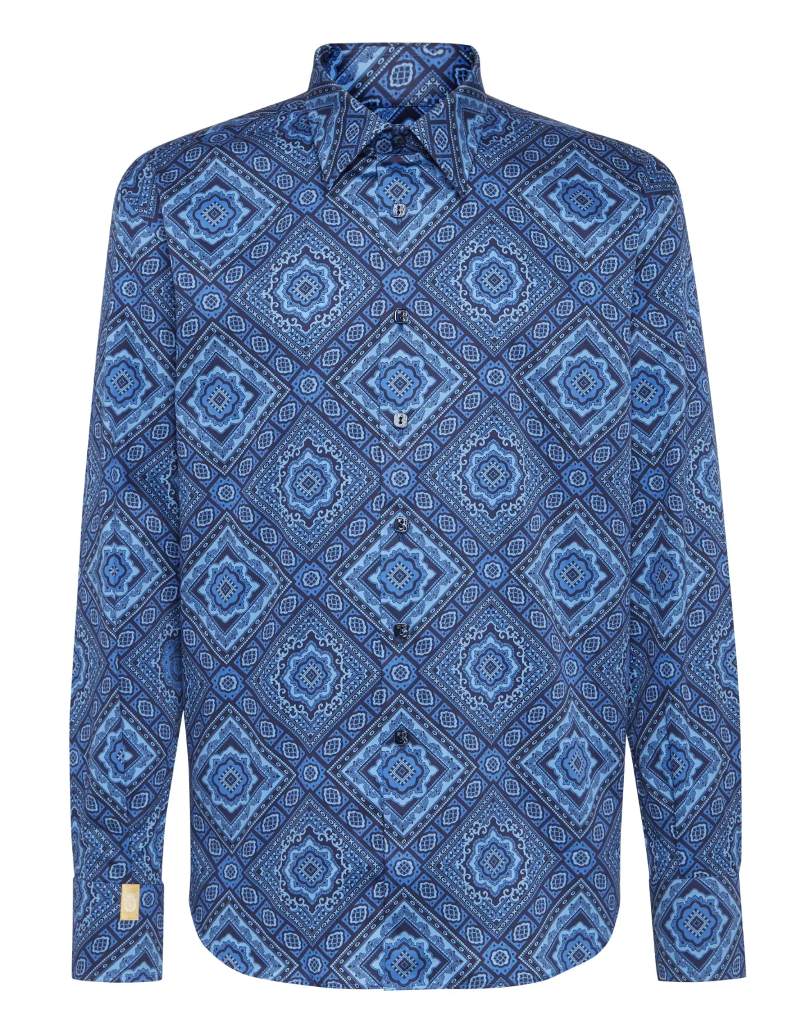 Shirt Gold Cut LS/Milano Paisley, цвет: Синий
