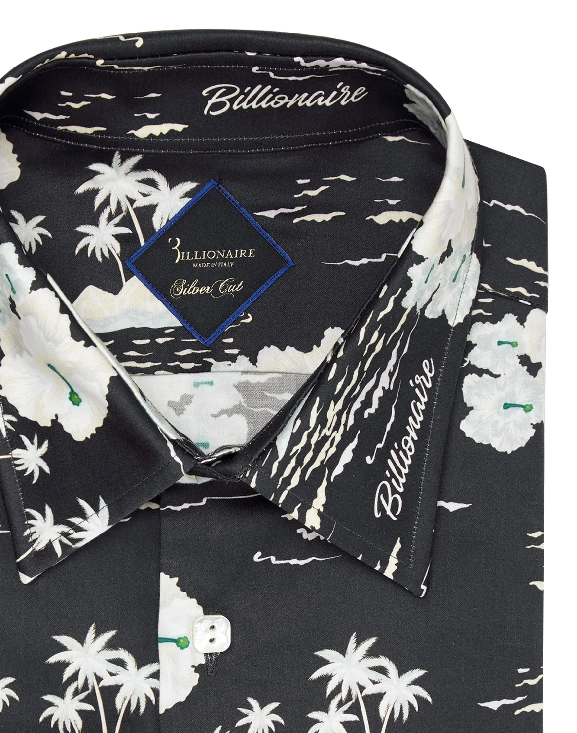 Shirt Silver Cut LS/Milano Palms, цвет: Черный