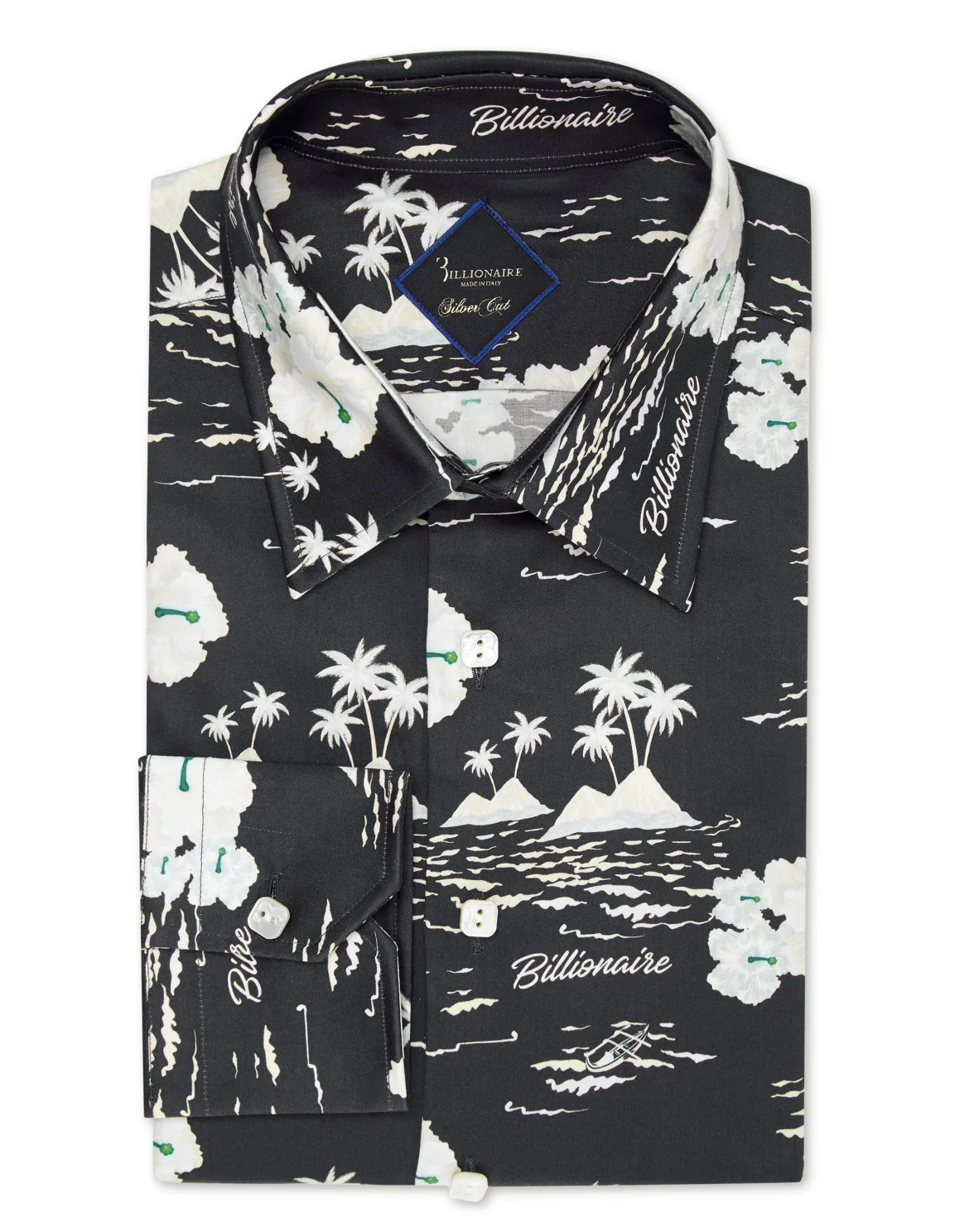 Shirt Silver Cut LS/Milano Palms, цвет: Черный