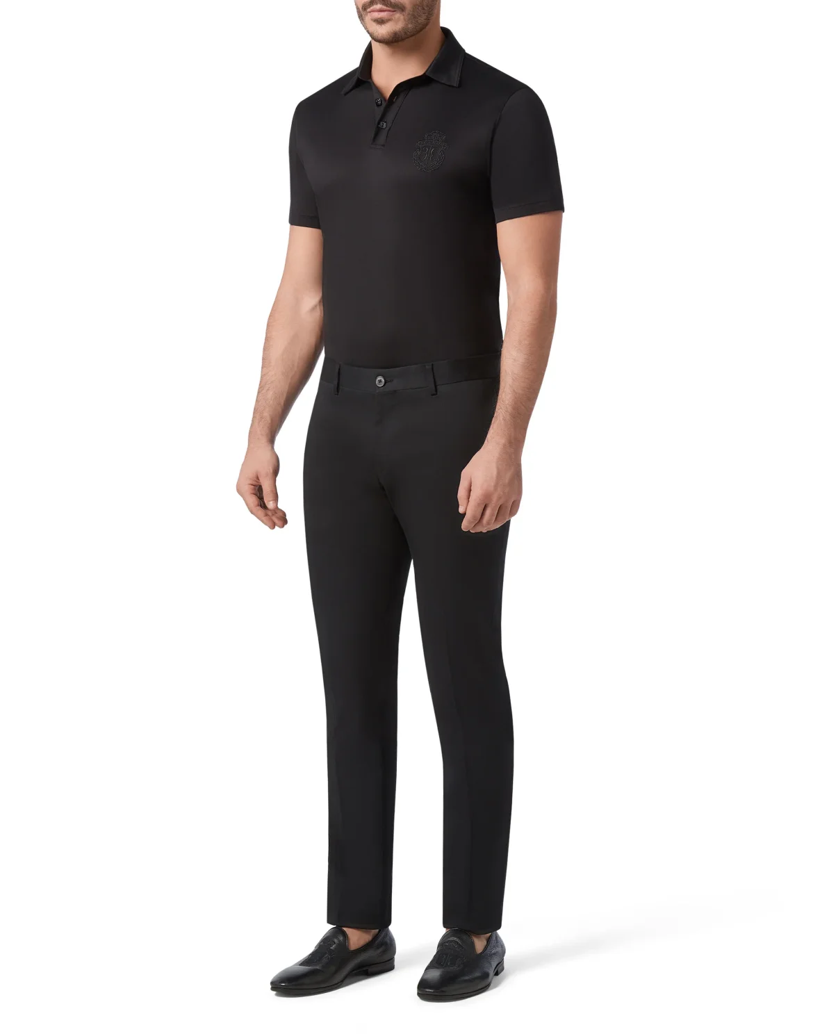 Slim Trousers Logos, цвет: Черный
