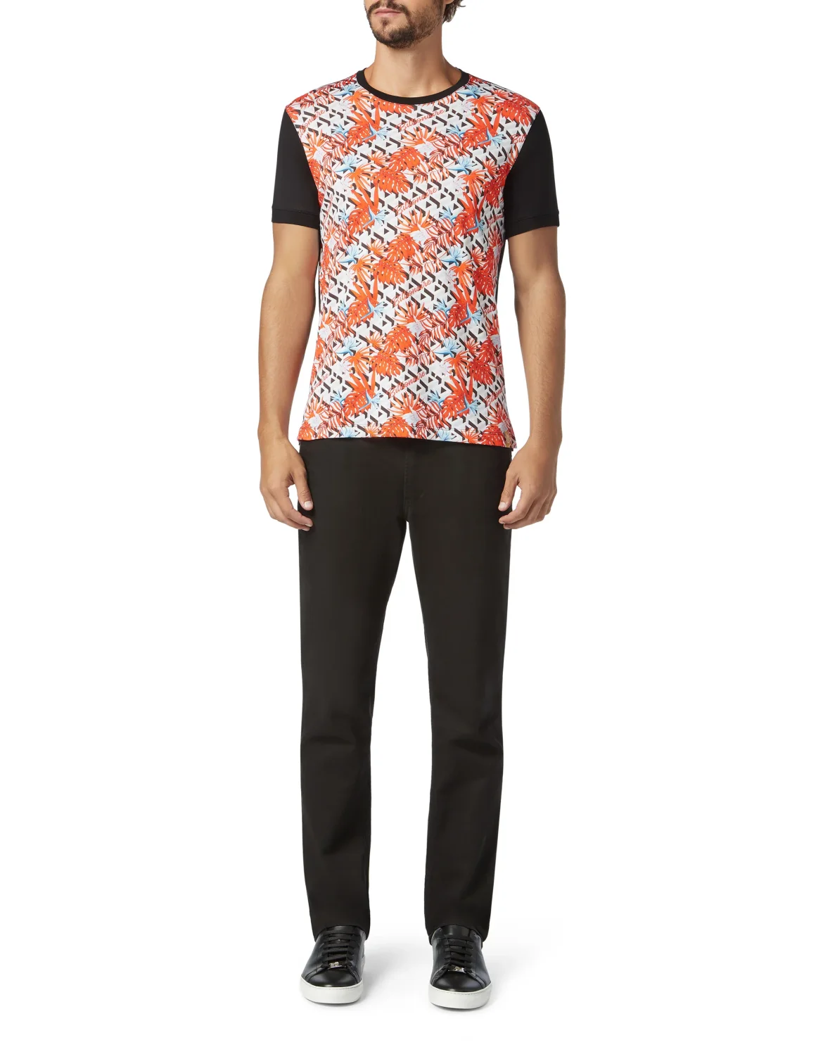 T-shirt Round Neck SS Palms, цвет: Белый