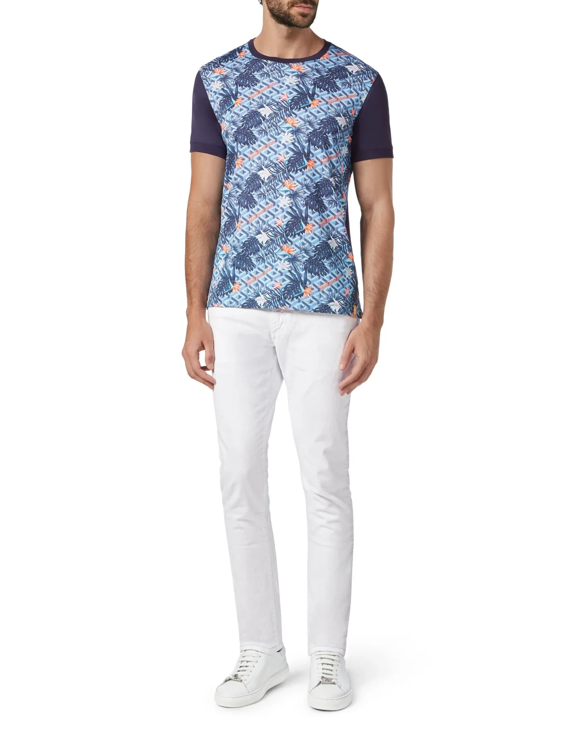 T-shirt Round Neck SS Palms, цвет: Белый