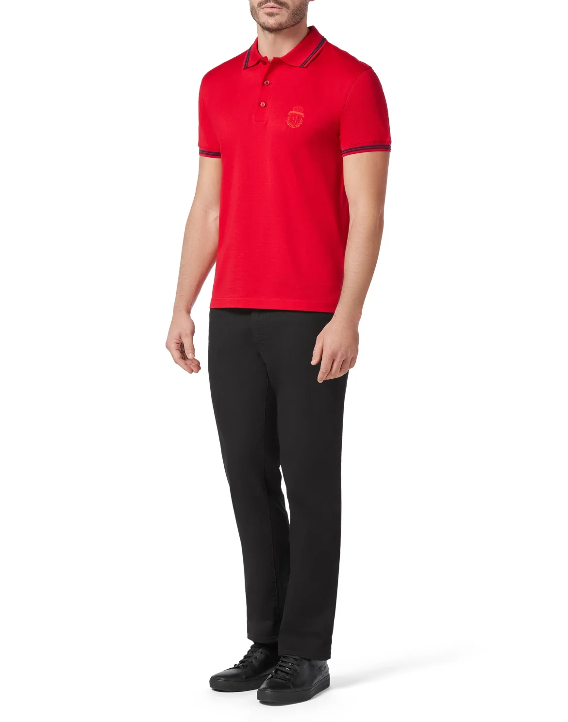 Polo shirt SS Crest, цвет: Красный