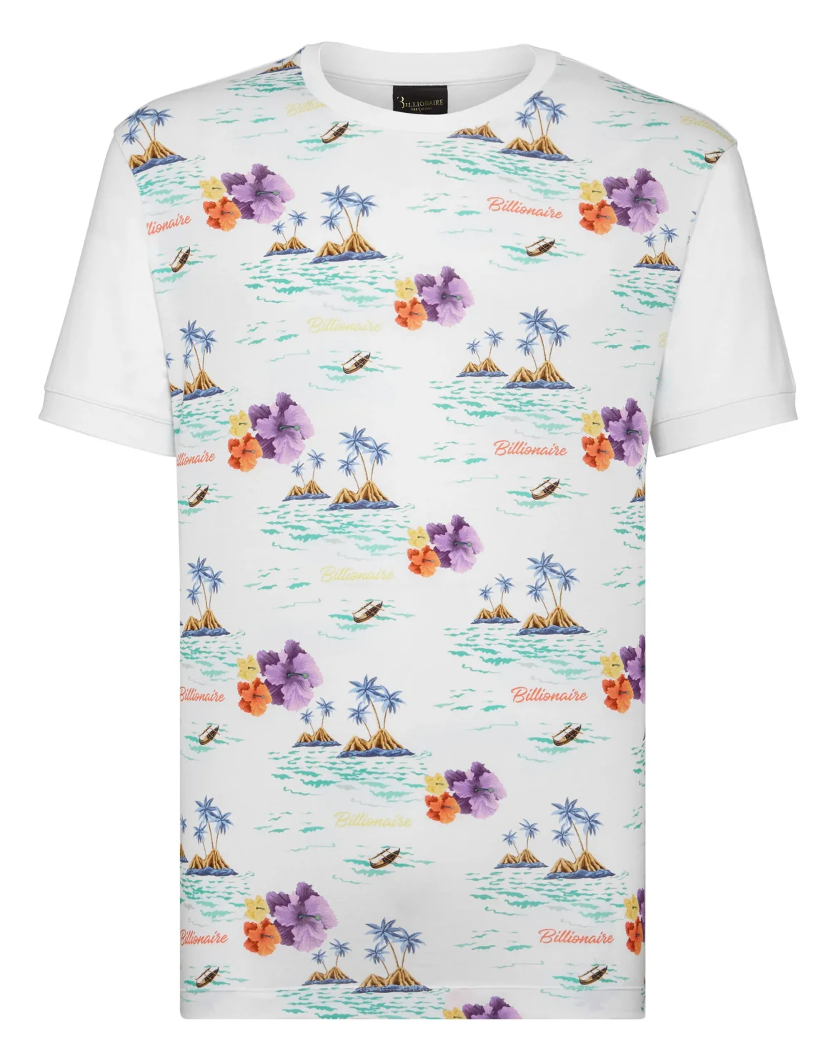 T-shirt Round Neck SS Palms, цвет: Белый