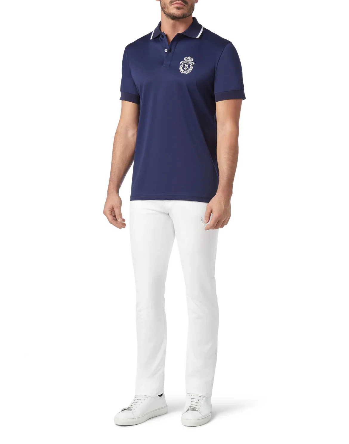 Polo shirt SS Crest, цвет: Синий