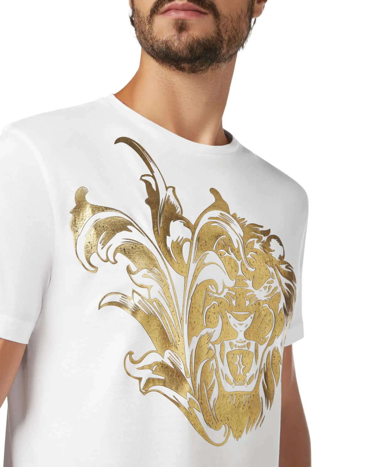 T-shirt Round Neck SS Lion, цвет: Белый