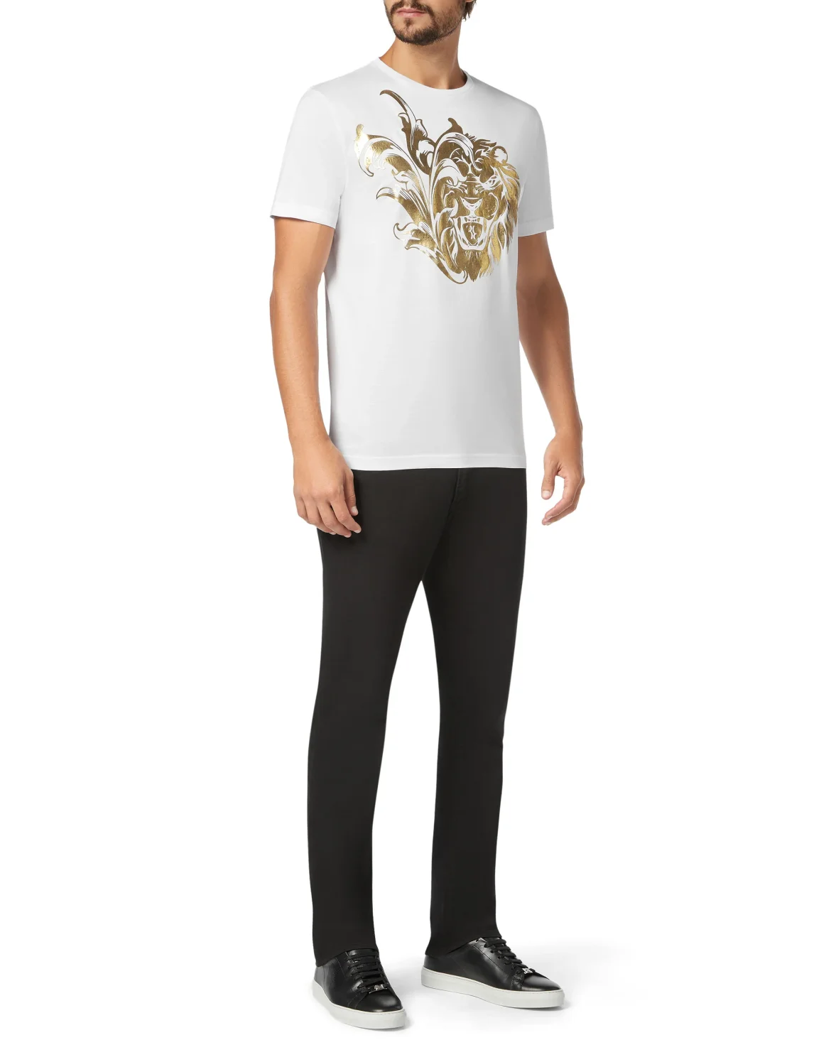 T-shirt Round Neck SS Lion, цвет: Белый