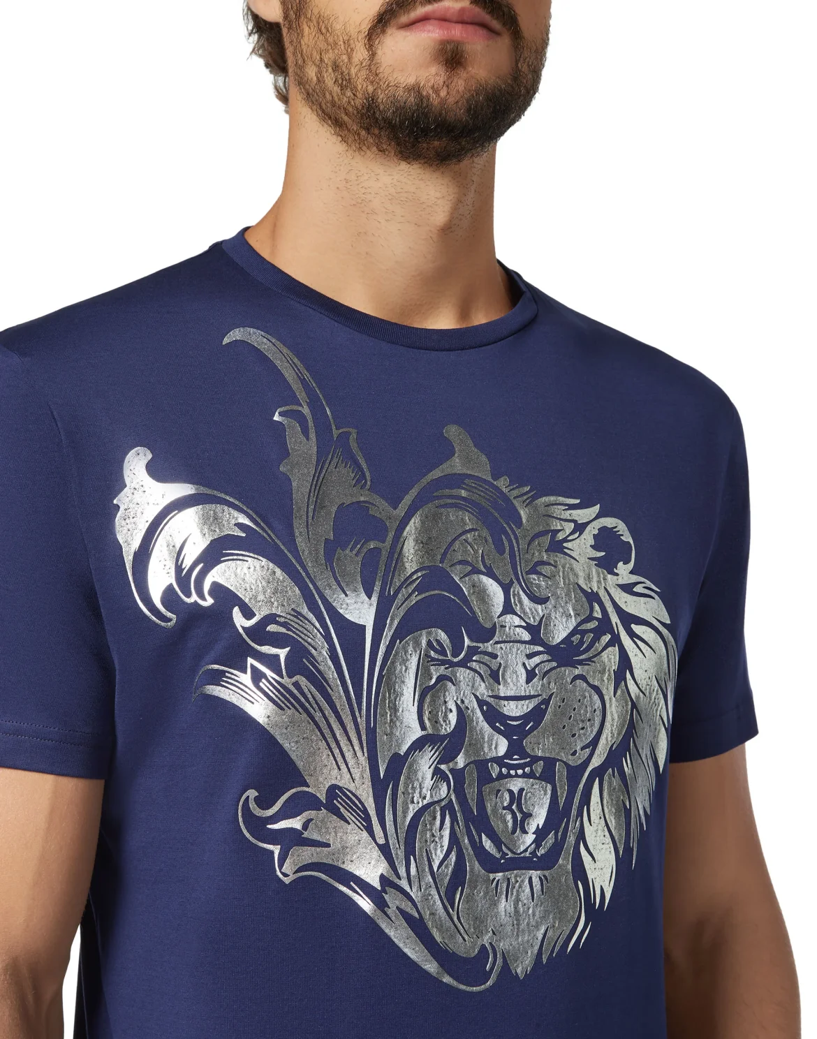 T-shirt Round Neck SS Lion, цвет: Синий