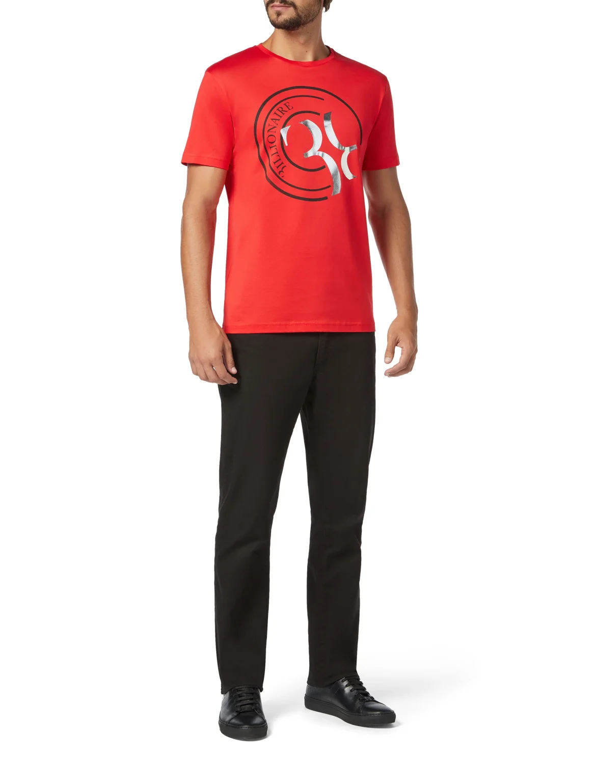 T-shirt Round Neck SS Double B, цвет: Красный