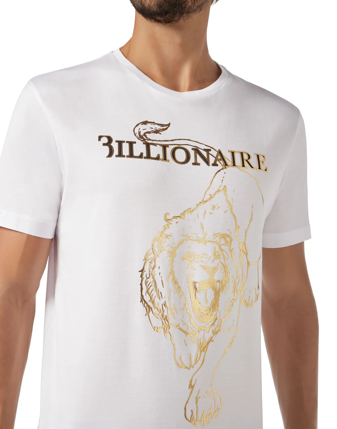 T-shirt Round Neck SS Lion, цвет: Белый
